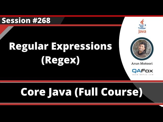 Java - Part 268 - Java Regex (Regular Expressions)