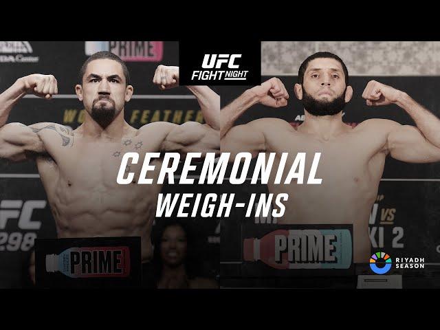 UFC Saudi Arabia: Ceremonial Weigh-In