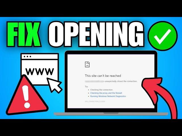 How To Fix Some Websites Not Opening in Any Browser