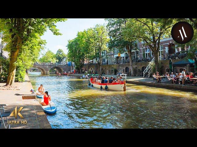 Hot Summer Day in Utrecht Netherlands 4K City Tour