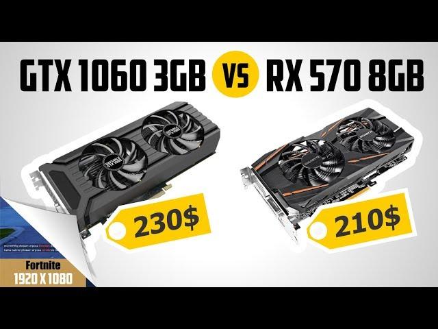 GTX 1060 3GB vs RX 570 8GB. Тест ПК с Core i5 8500 в играх