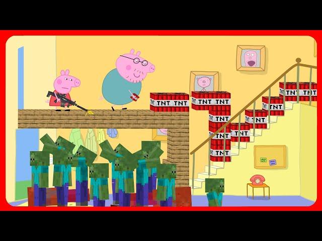 Peppa Pig vs Zombies. Continuation. Parody