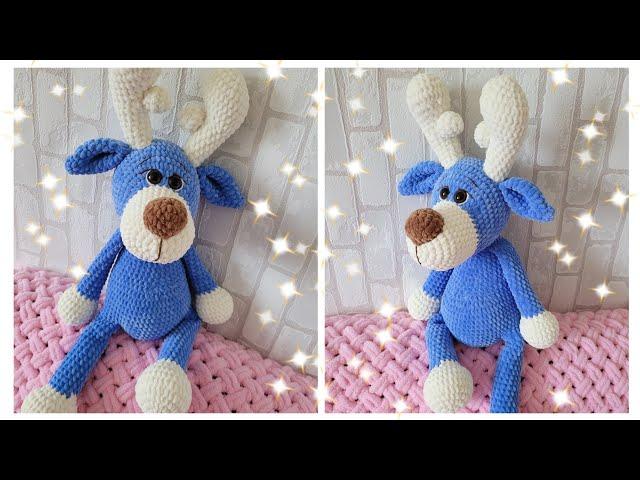 ПЛЮШЕВЫЙ ОЛЕНЬЛОСЬВЯЗАНЫЙ КРЮЧКОМ️gehäkeltes Reh️crochet deer