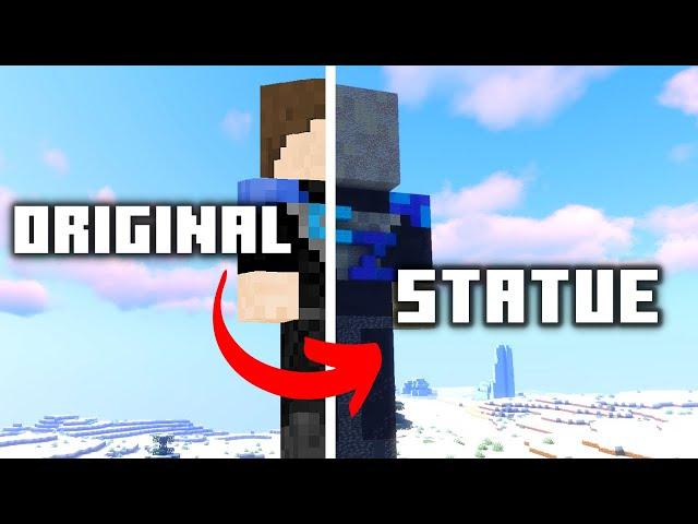 I Built A GIANT Statue Of MYSELF In Minecraft