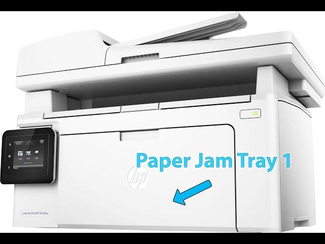 How-to Fix Paper Jam in Tray 1 • HP LaserJet Pro M130fw Paper Jam Troubleshooting & Repair