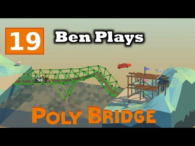 Poly Bridge 19 - Triple Split and Hydraulic Jump