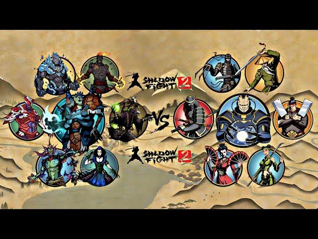 Underworld Bosses vs All Bosses || Shadow Fight 2