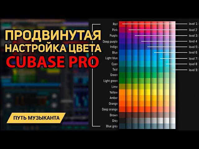 НАСТРОЙКА ЦВЕТА В ПРОЕКТЕ - CUBASE 11 PRO