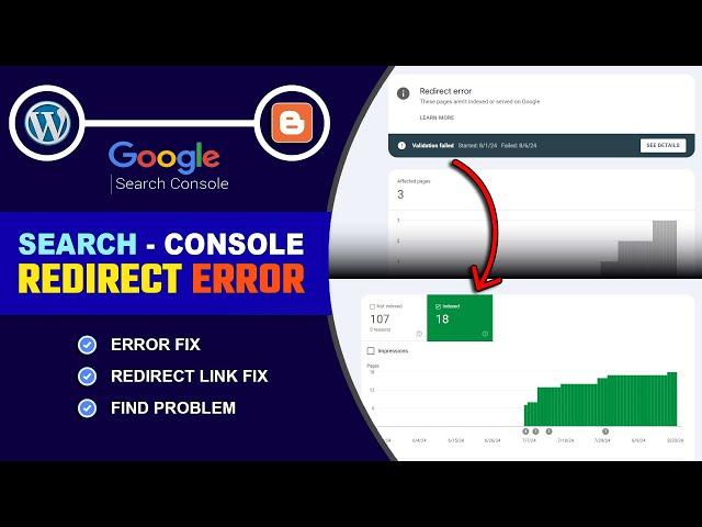 Redirect Error Google Search Console Blogger 2024 | How to Fix Redirect Error in Search Console