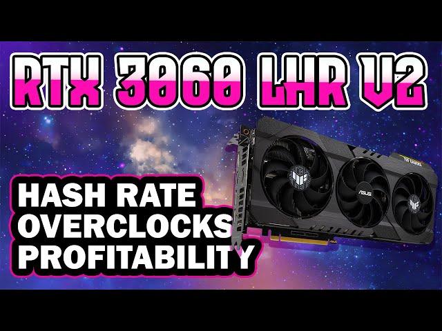 Mining Ethereum with a RTX 3060 LHR graphics card can be VERY profitable...