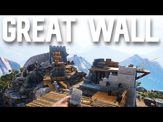 NEW GAME - GREAT WALL BUILDING SIMULATOR - First Person Survival Village Build Great Wall of China