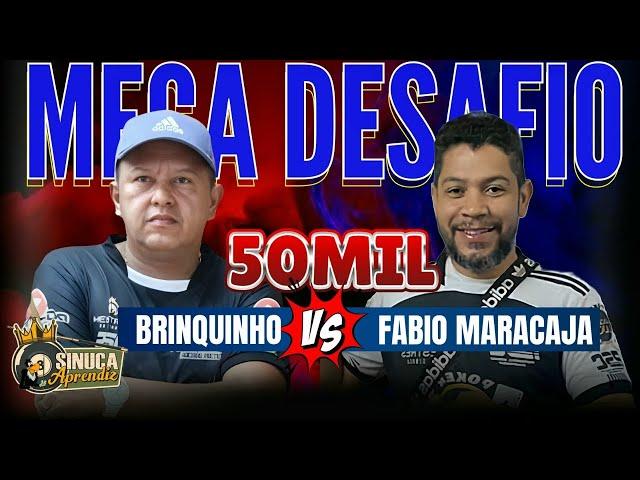 BRINQUINHO ️ FABIO MARACAJA 50 MIL 10 MIL AO VIVO 13-11#sinucaaprendiz#duloko#aovivo