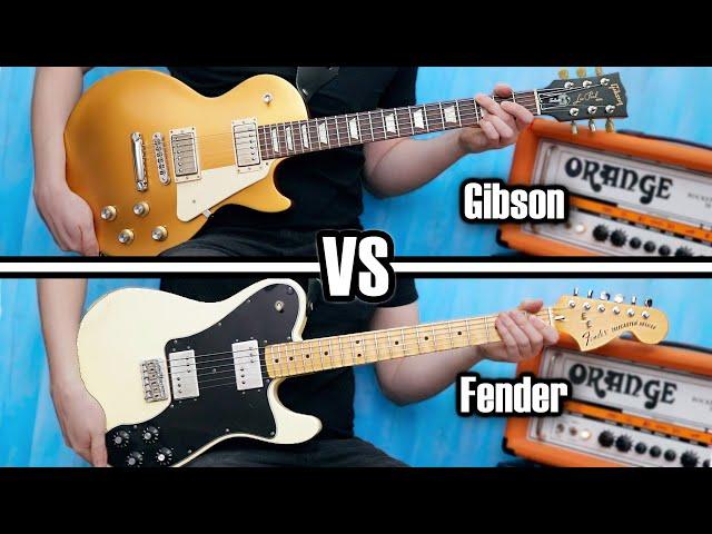 GIBSON VS FENDER - Tele Deluxe VS Les Paul