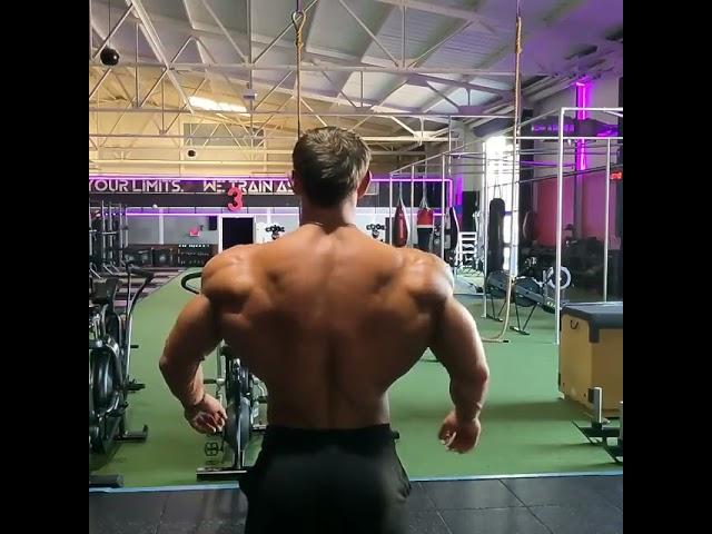 Muscle hunk (ID?) with perfect shaped muscular back