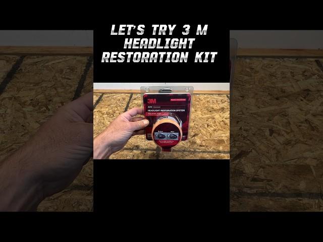 3M headlight restoration kit put to the test. #3m #headlightrestoration #diy #automobile