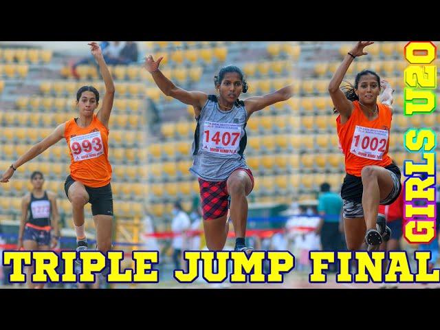 Triple Jump Girls U20 Babisha Wins the Gold at 36th National Junior Athletics Championships 2021