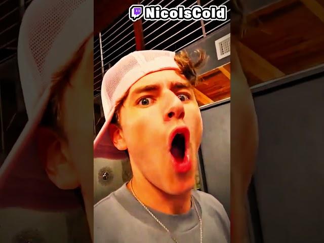 Nicoiscold leaks sage LIVE.  #streamertwitch #funny #nicoiscold