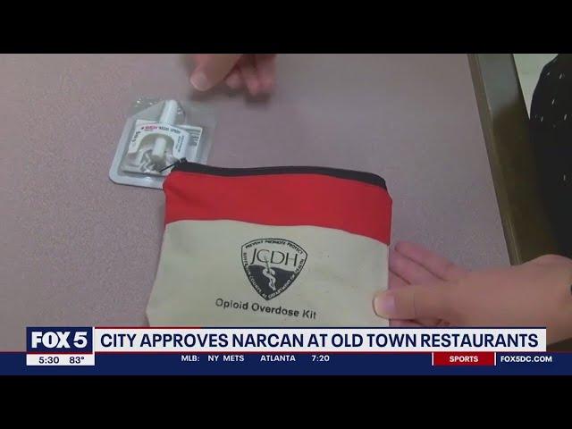 City of Alexandria approves having narcan at Old Town restaurants