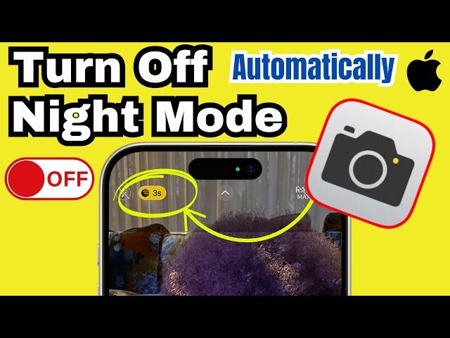 How to Turn off Night Mode Camera on iPhone Permanently (2025)