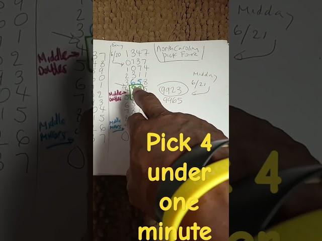 Pick four workout under a minute/learn and win today #pick4 #lottery