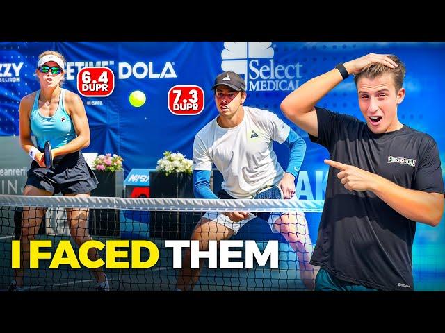 I played against Ben Johns and Anna Leigh Waters (World #1 Pickleball Team)