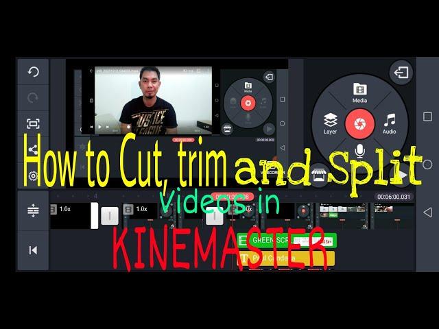 HOW TO CUT, TRIM AND SPLIT  VIDEOS IN KINEMASTER(TAGALOG TUTORIAL)