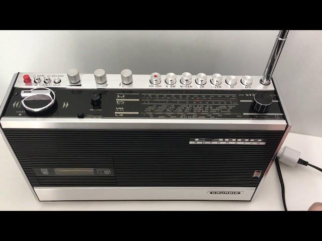 Hot: The extremely rare Grundig C 4000 BT Radio recorder (1971) - See yourself! (+ read description)