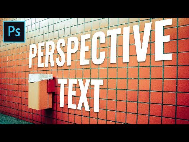 Perspective Text Photoshop Effect - Vanishing Point Tutorial