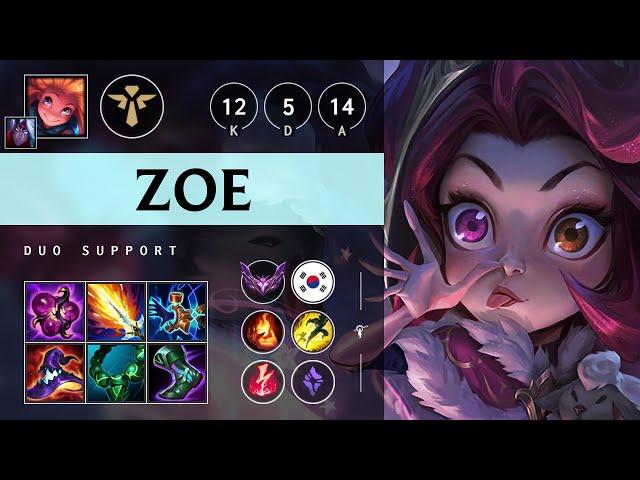 Zoe Support vs Leona: Unstoppable - KR Master Patch 14.18