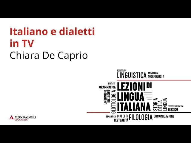 Italiano e dialetti in TV | Chiara De Caprio