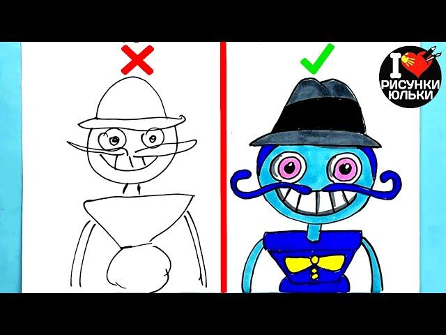 How to draw Daddy Long Legs do vs don't. Yulka Art Poppy Playtime drawings