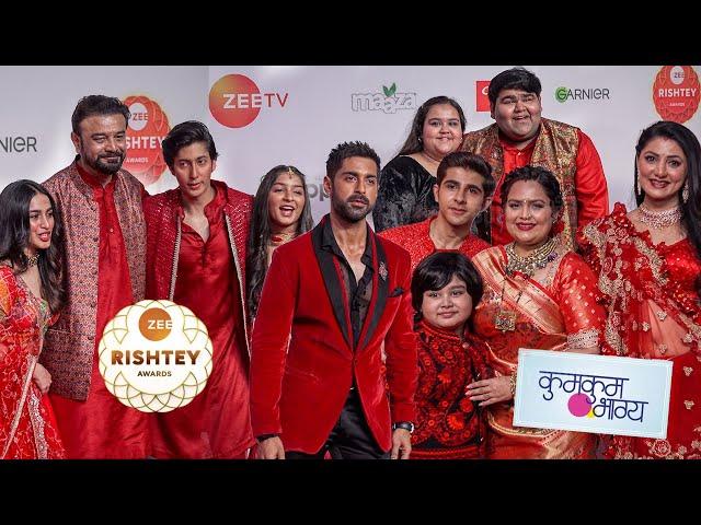 Kumkum Bhagya Pranali Rathod Missing Full Cast arrive at Zee Rishtey Awards 2025