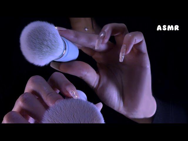 ASMR Brushing your face until you sleep ~ Whispering Trigger Words