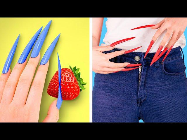 Girls Problems with Long Nails and Short Nails