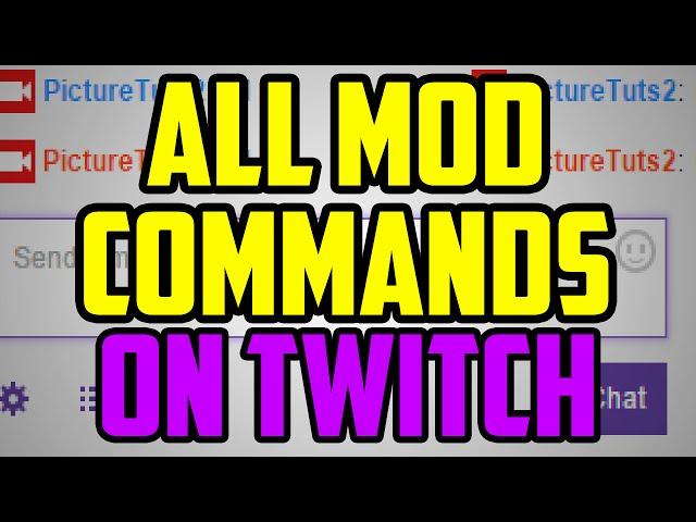 Twitch Moderator Tutorial - ALL Mod Commands On Twitch TV (delete messages, ban, unban, clear chat)