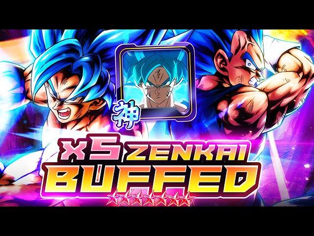 5x ZENKAI BUFFED LF SSB GOKU AND VEGETA WITH THEIR PLAT! THROWBACK TO CHAOS! | Dragon Ball Legends