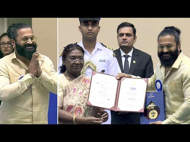 Actor Rishab Shetty Receives National Award For Kantara Movie | #70thNationalFilmAwards | Manastars