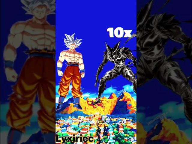 Cosmic Garou vs Anime characters (Goku,Rimuru,Saitama) #shorts #fyp #anime #characters (Part 1)