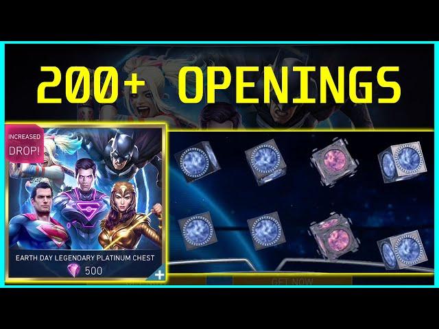 Earth Day Legendary Platinum Chest Opening 200+ Chests Injustice 2 Mobile