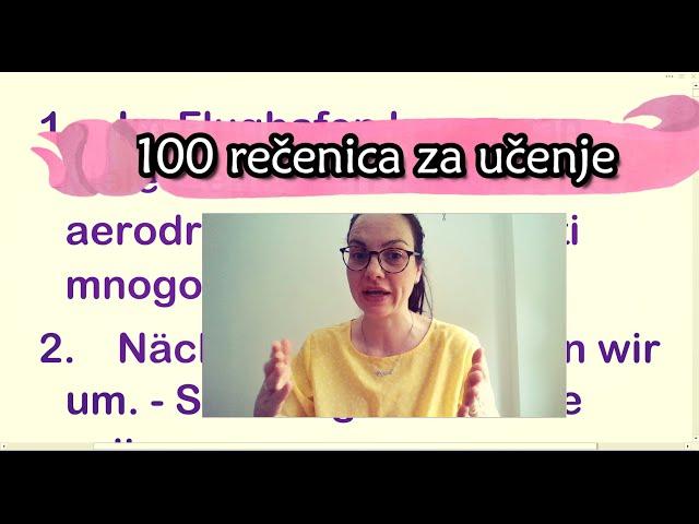 NEMAČKI | 100 REČENICA ZA VEŽBU | NIVOI A1 I A2