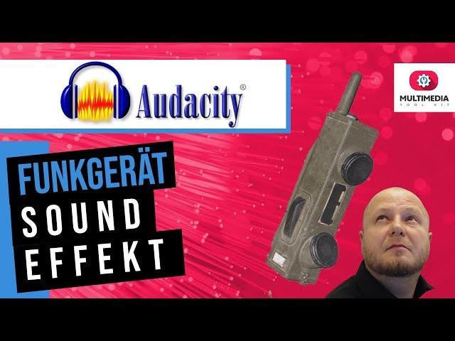 Funkgerät Sound wie beim Militär Deine Battlefield Radio Sound Stimme mit Audacity.