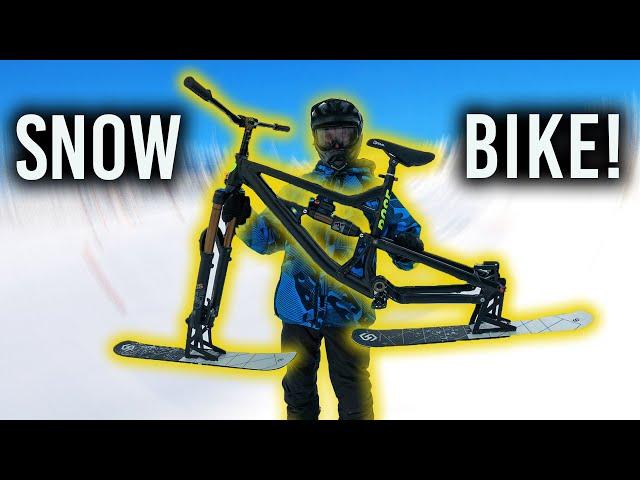 Das erste mal SNOW BIKE im Ski-Gebiet!