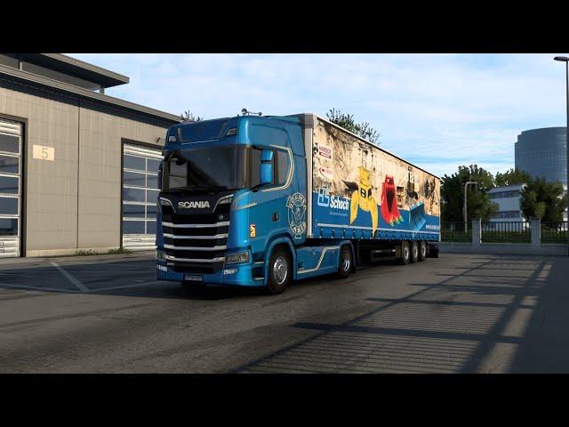 Euro Truck Simulator 2 Scania NG Updated L6 & V8 sounds 1.45