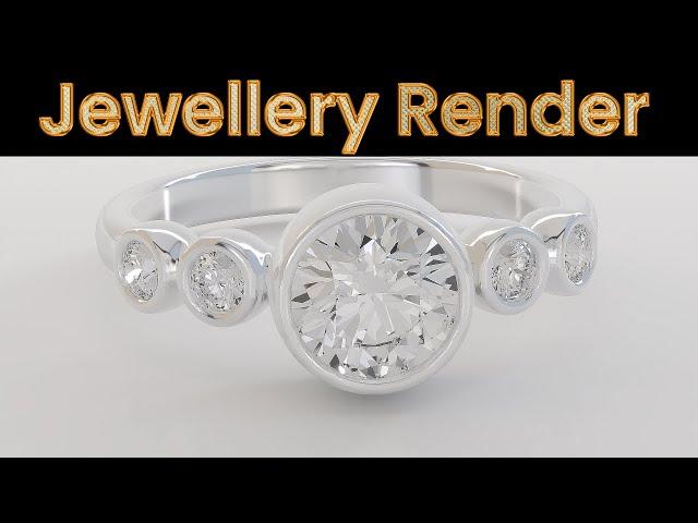 Jewellery Rendering Course I Hyper Realistic Presentation for International Market.