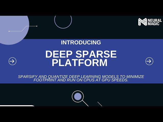 Introducing the Deep Sparse Platform: Sparsify Deep Learning Models to Run on CPUs on GPU Speeds.