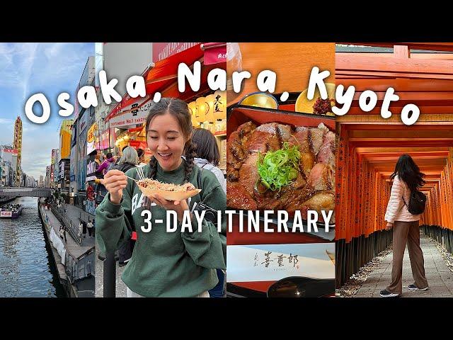 Japan Travel Vlog: best things to do in OSAKA, NARA, and KYOTO 2023