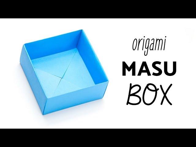 Easy Origami Masu Box Tutorial - Easiest Method - Paper Kawaii