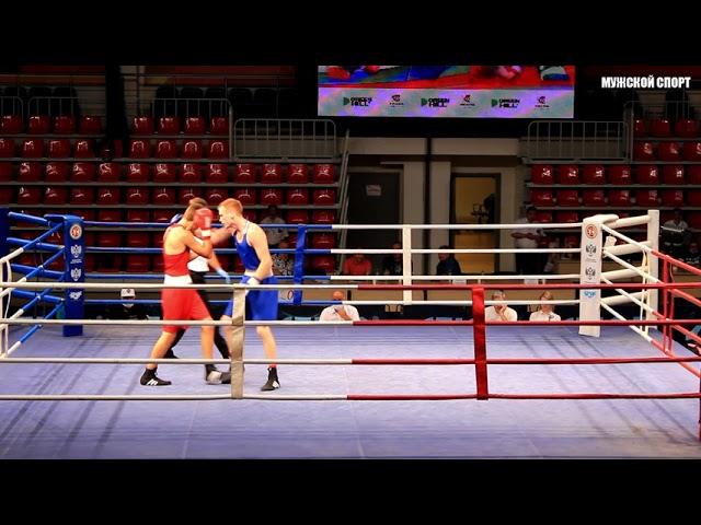 Бокс. 75кг. Чемпионат ПФО. Ткачук Михаил (красный) - Сергей Сергеев (синий)