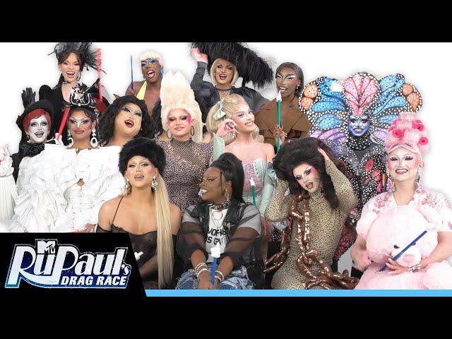 The Cast of RuPaul's Drag Race Season 17 Plays Who's Who