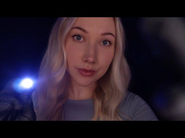 ASMR Sleepy Eye Exam | Light Triggers, Instructions, Gentle Eye Massage 